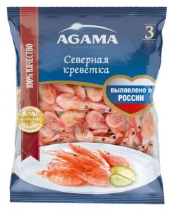 Северная креветка №3 в/м неразд. glz 7% 850 г
